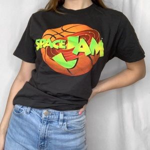 SpaceJam Logo Grey Short Sleeve Tee